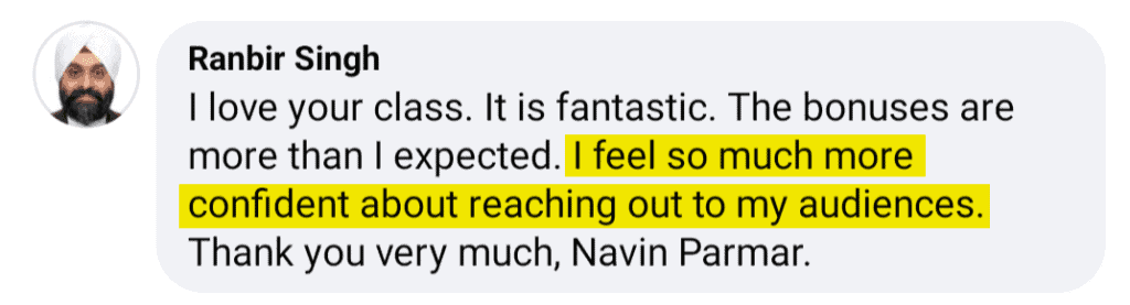 Ranbir Singh Feedback